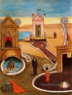 Surrealism Painting - the mysterious bath Giorgio de Chirico Surrealism